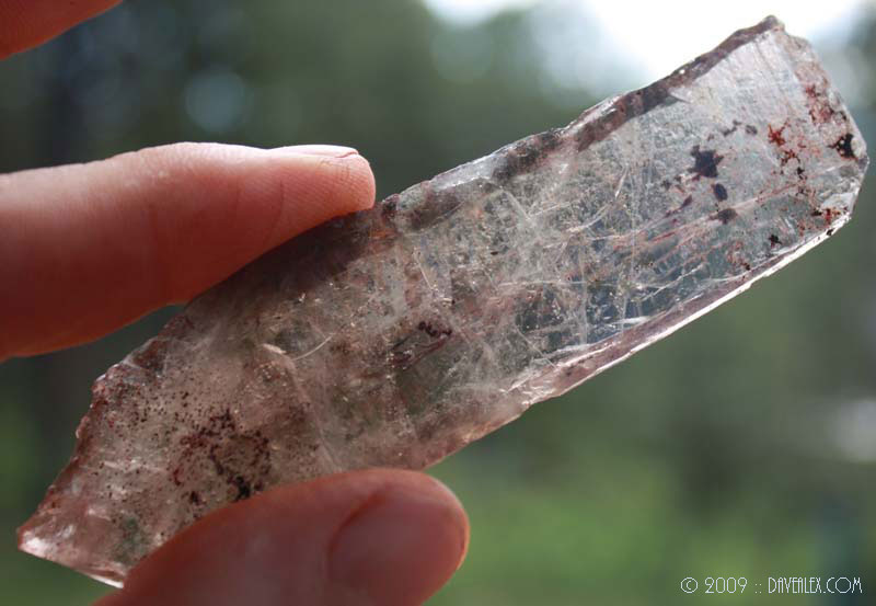 This is terminated on one side, very cool crystal!