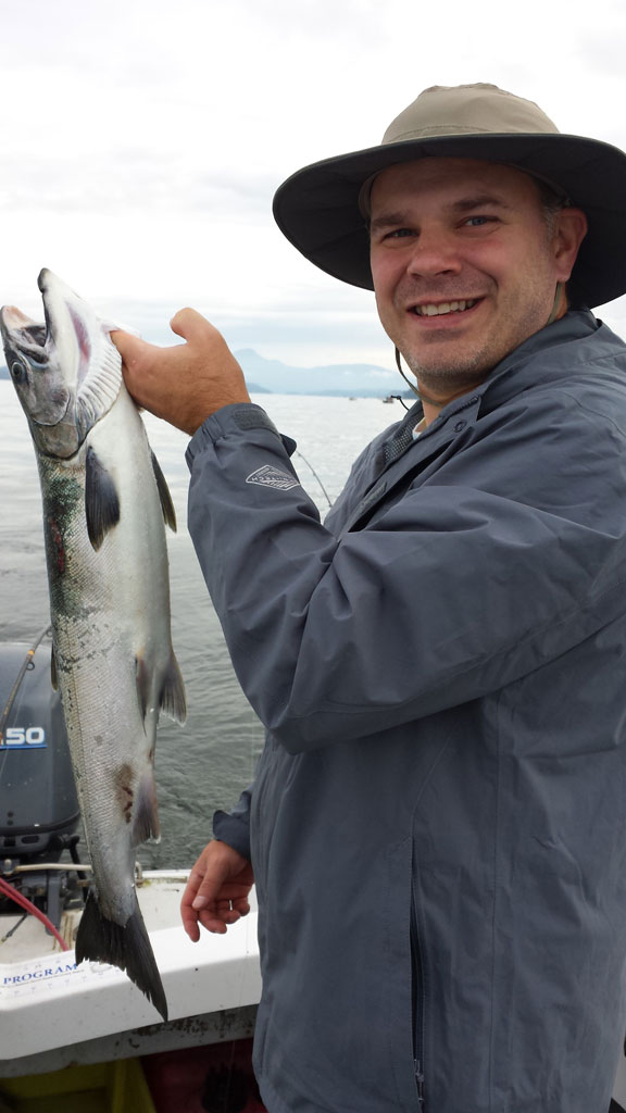 Dave's first Coho of the trip