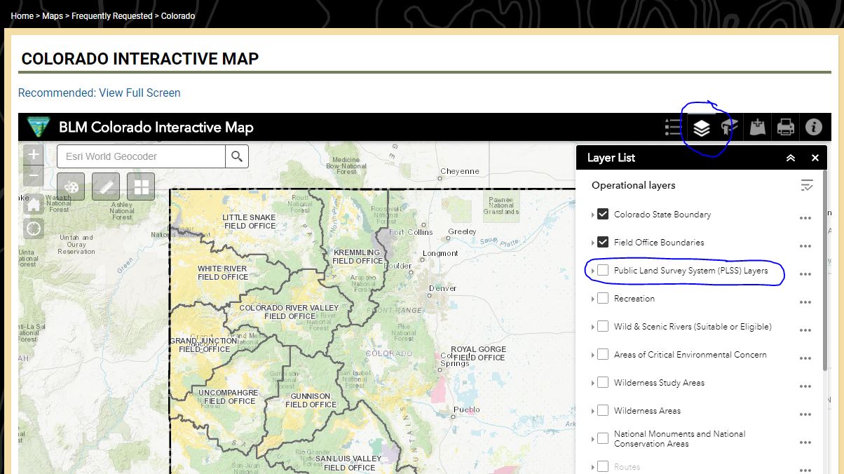 BLM Interactive Map
