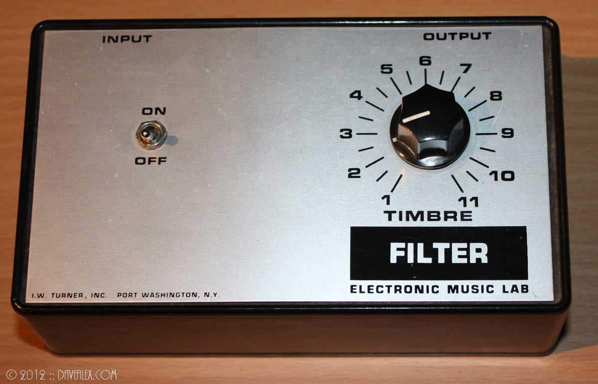 I.W. Turner, Inc. Electronic Music Lab Filter