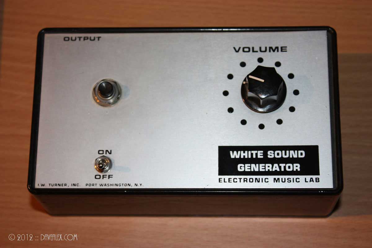 I.W. Turner, Inc. Electronic Music Lab White Sound Generator