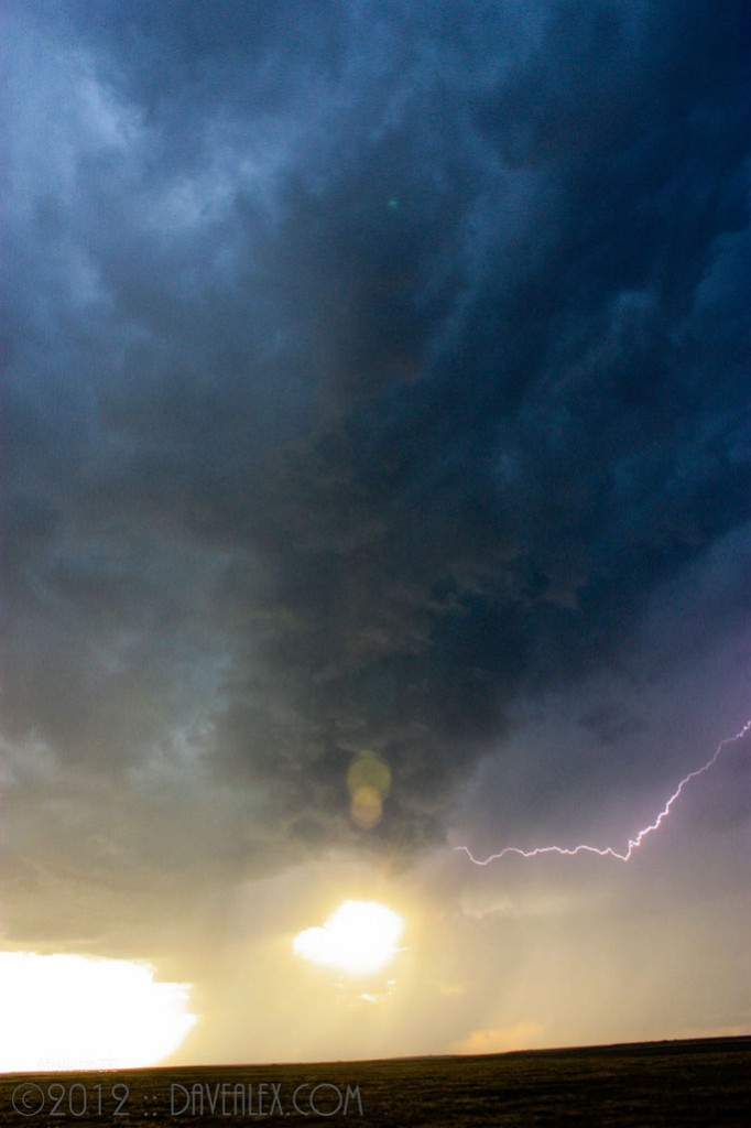 Lightning near Pawnee Buttes