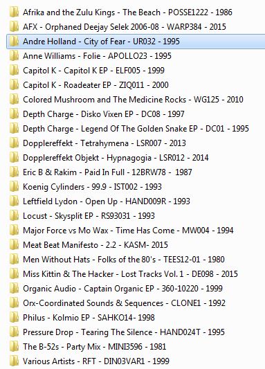 Here is the list of records that I digitized. Gonna start listening to them in the car tomorrow!