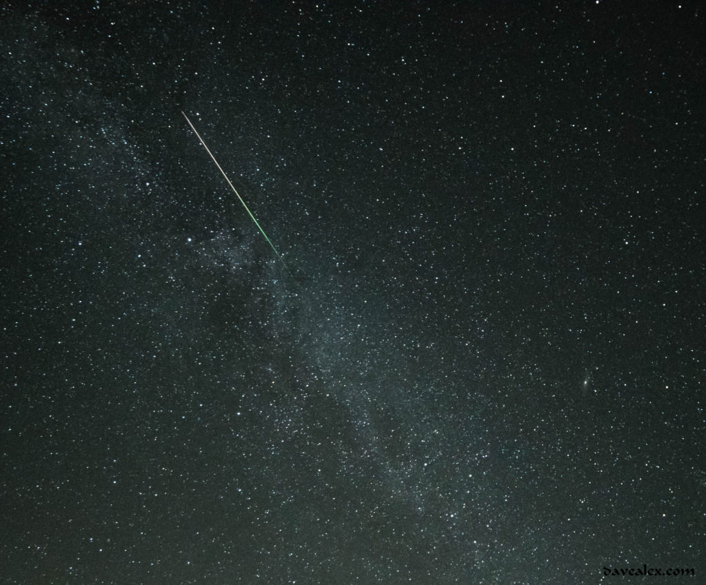 Perseids and Milky Way
