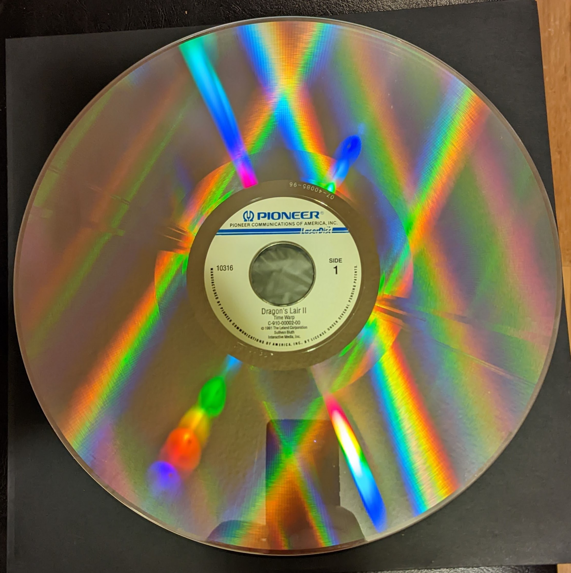 Dragons Lair 2 Timewarp Laserdisc