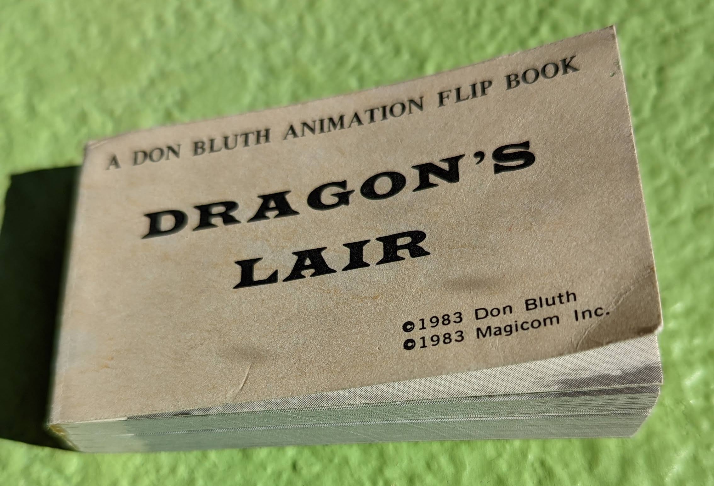 dragons lair flip book 1
